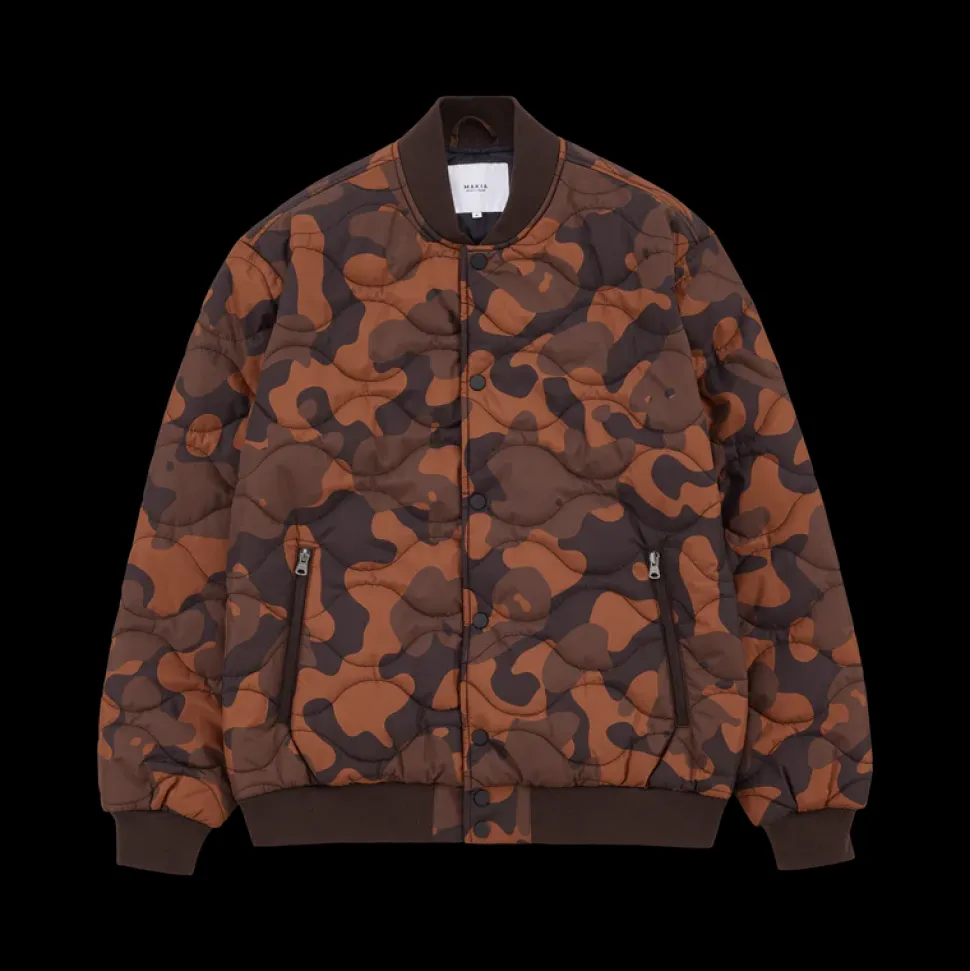 Makia Miesten Bombertakki, GRAVITY JACKET Oranssi Kuosi