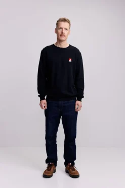 Makia Miesten Collegepaita, TONNI SWEATSHIRT Musta