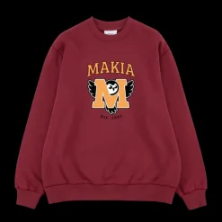 Makia Miesten Collegepaita, K UGLA SWEATSHIRT Punainen