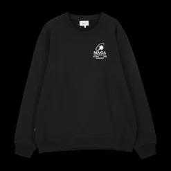 Makia miesten collegepaita K Cosmic Sweatshirt, musta
