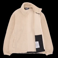 Makia miesten fleece, Lodge Zip Fleece Luonnonvalkoinen