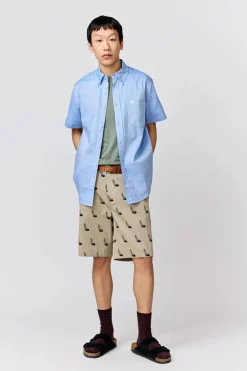 Makia miesten kauluspaita, ANCHORS SHIRT SS Keskisininen