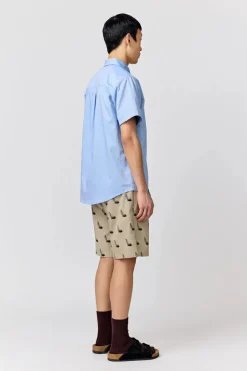 Makia miesten kauluspaita, ANCHORS SHIRT SS Keskisininen