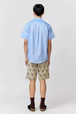 Makia miesten kauluspaita, ANCHORS SHIRT SS Keskisininen