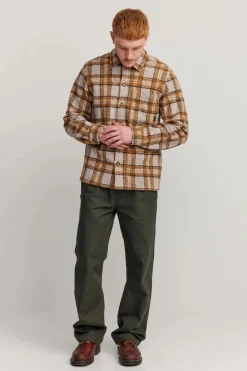 Makia miesten overshirt takki, Irving Overshirt Beige