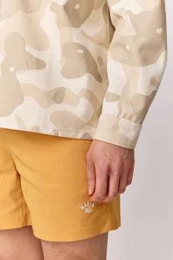 Makia miesten paitakki, OFFSHORE OVERSHIRT Ruskea Kuosillinen