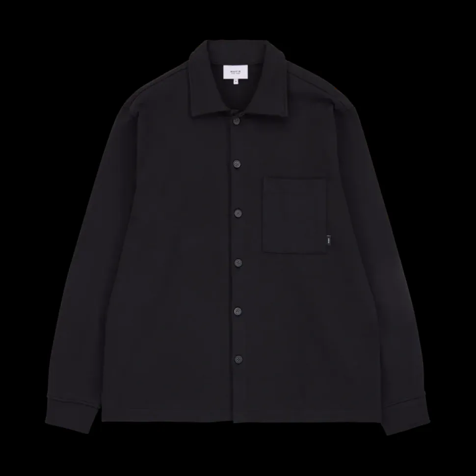 Makia miesten PAITATAKKI, PROCESS OVERSHIRT HEAVY JERSEY Musta
