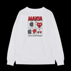 Makia Miesten Pitkähihainen Paita, PANIC LONG SLEEVE Valkoinen