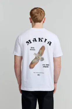 Makia miesten t-paita Bruun T-shirt, valkoinen