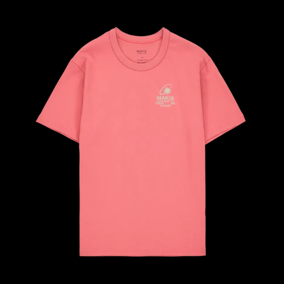 Makia miesten t-paita Cosmic T-shirt, koralli