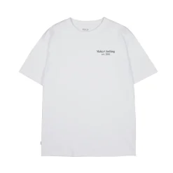 Makia miesten t-paita, FLOWER T-SHIRT RELAXED FIT Valkoinen