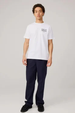 Makia miesten t-paita Wings T-shirt, valkoinen