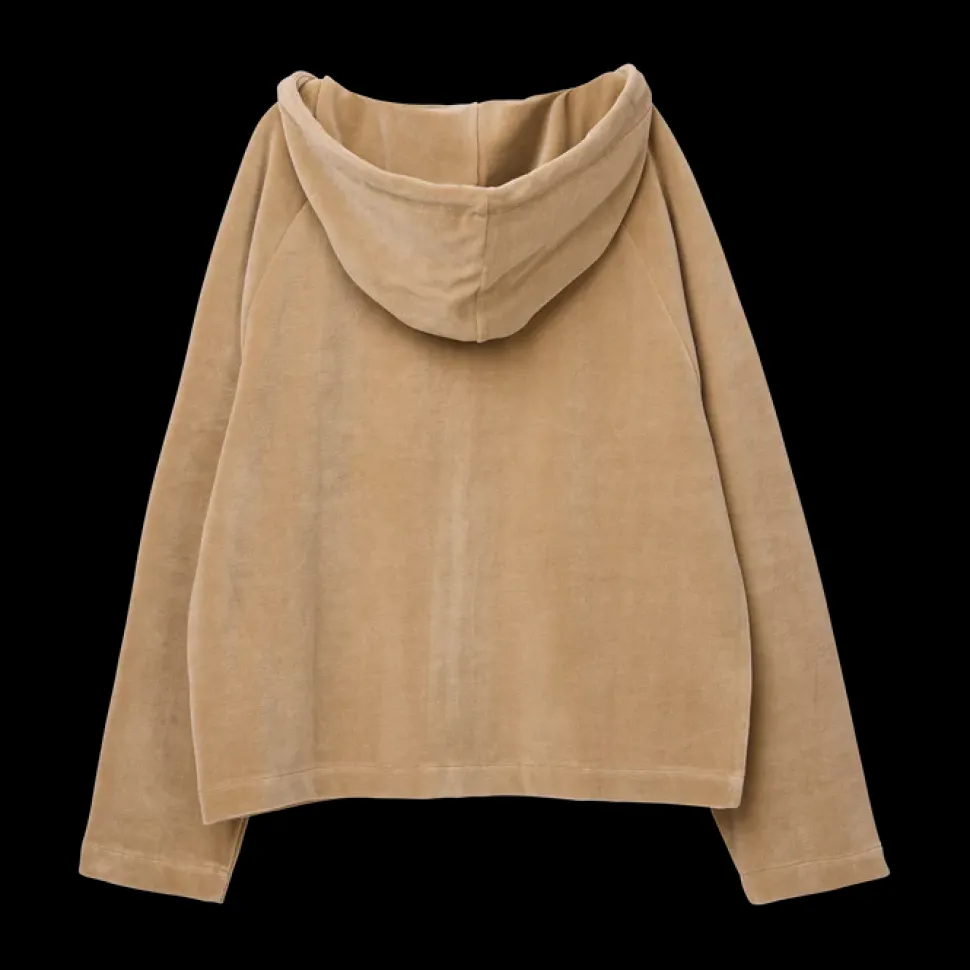 Makia naisten huppari Anne Zip Hoodie, vaalea beige