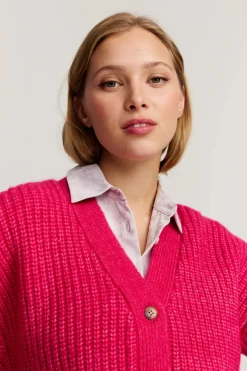 Makia naisten neuletakki Florence Cardigan, pinkki