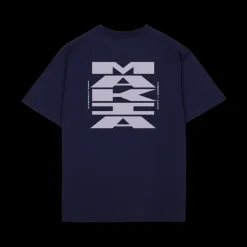 Makia t-paita, STATEMENT T-SHIRT Tummansininen
