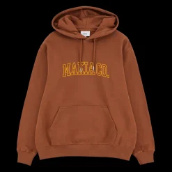 Makia Unisex Huppari, NORD HOODED SWEATSHIRT Keskiruskea
