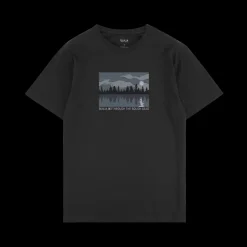 Makia unisex t-paita, SHORLINE T-SHIRT Musta