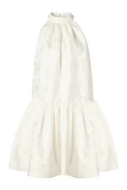 Malina naisten mekko, FLORA HALTERNECK MINI DRESS Valkoinen