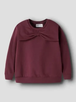 Mame It lasten collegepaita NMFSOVEA LS NREG SWEATSHIRT, viininpunainen