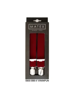 Matex miesten Henkselit Viininpunainen