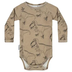 Metsola Lasten Body, SUPER POWER MUDDY BOOTS RIB BODY LS Ruskea Kuosi