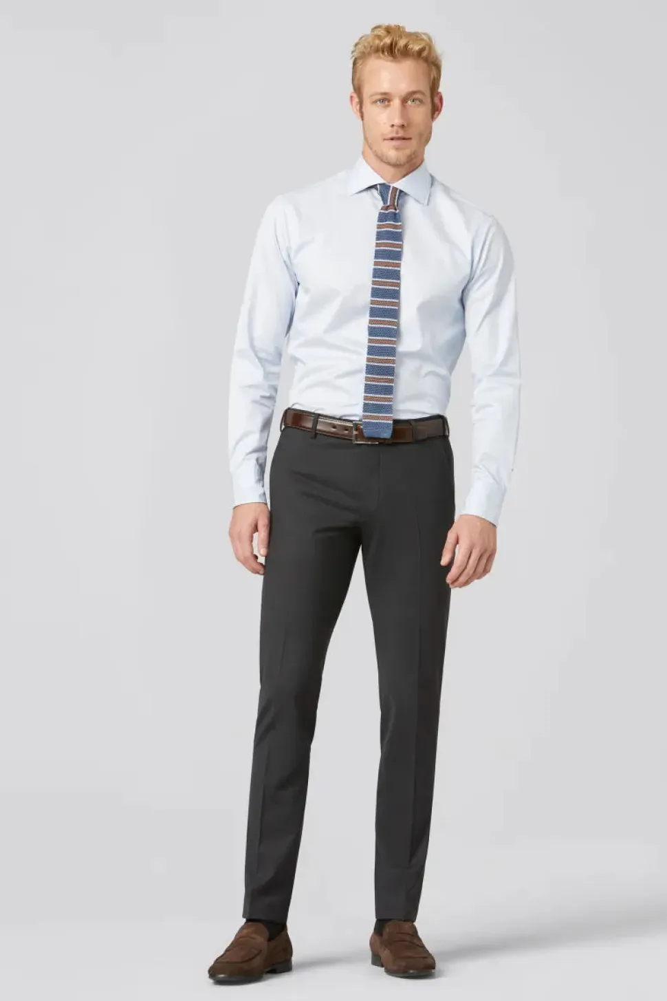 Meyer miesten housut ROMA 344, tummanharmaa