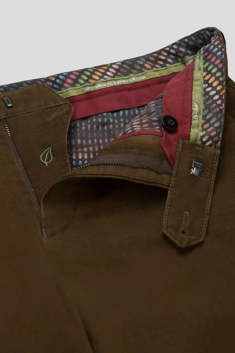 Meyer miesten puuvillahousut, BONN 5613 Tummanruskea