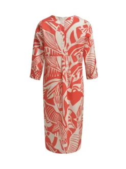 Milano Italy Mekko, Dress 3/4 Poppy Print Oranssi Kuosi