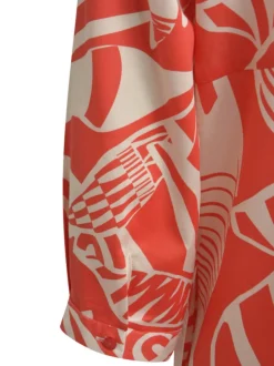 Milano Italy Mekko, Dress 3/4 Poppy Print Oranssi Kuosi