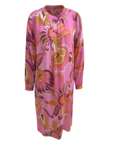 Milano Italy Naisten Mekko, MIDDRESS BARBIE PRINT Pinkki Kuosi