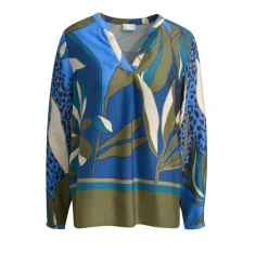 Milano Italy Naisten Pusero, V-NECK PRINTTIPUSERO Monivärinen Kuosi