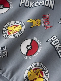 Name It lasten collegepusero, NMMSILO POKEMON REG SWEATSHIRT Keskiharmaa