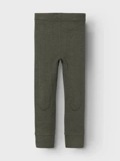 Name It alushousut, NMMWANG WOOL NE LONGJOHN Armeijanvihreä