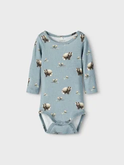 Name It Body, NBMLINNUS LS BODY Vaaleansininen