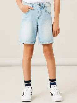 Name It farkkushortsit,NKMBEN LOOSE ST DNM LSHORTS Vaaleansininen