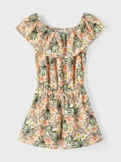 Name It haalari, NKFVINAYA SS PLAYSUIT FFFF Valkopohjainen Kuosi