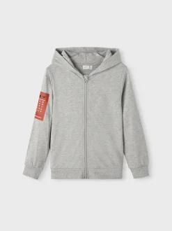 Name It huppari, NKMLESIMON LS SWEAT CARD Vaaleanharmaa