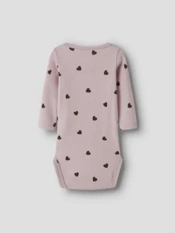 Name It lasten body, NBFKHEART LS BODY Vaaleanpunainen Kuos