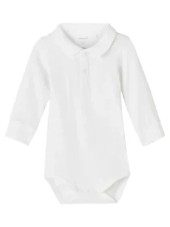 Name It lasten body, NBMHOLGER LS POLO BODY Valkoinen