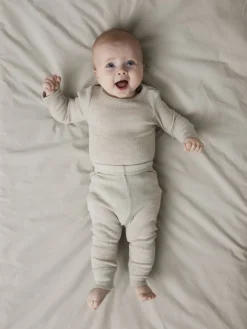 Name It lasten body, NBNWAX WOOL RIB LS BODY Harmaa