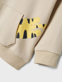 Name It lasten college, NBMHACK LS LIGHT SWEAT UNB Vaalea Beige