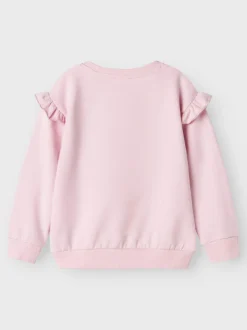 Name It lasten college, NMFNERA GABBY REG SWEAT Vaaleanpunainen