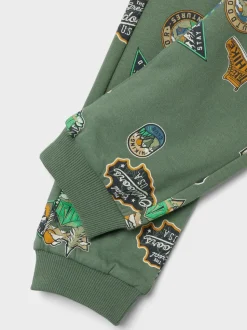 Name It lasten collegehousut, NMMNENNO SWEAT PANT Armeijanvihreä