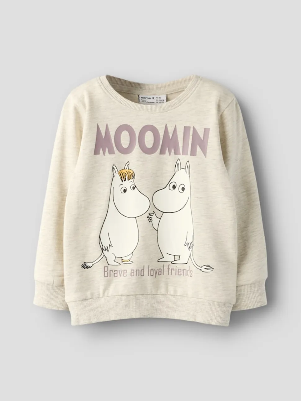 Name It lasten collegepaita NMNSLOLI MOOMIN SWEATSHIRT, beige