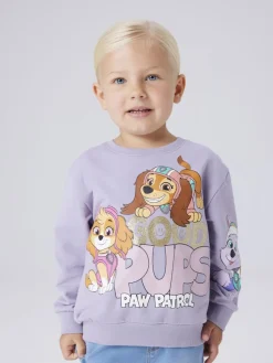 Name It lasten collegepaita NMFJARA PAW NREG SWEAT BRU NOOS, lila