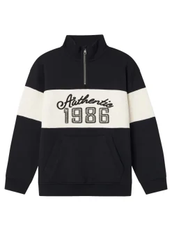 Name It Lasten Collegepaita, NKMRETA LS RLX SWEAT Musta