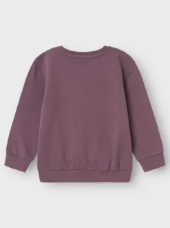 Name It Lasten Collegepaita, NMFORDI PEPPAPIG REG SWEAT Luumunpunainen