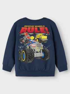 Name It lasten collegepusero, NMMSTEFFEN PAW NREG SWEAT Tummansininen