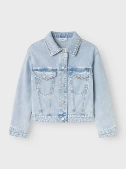 Name It lasten farkkutakki, NKFMILA DENIM JACKET Vaaleansininen
