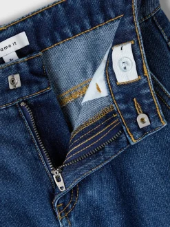 Name It lasten farkut, NKFROSE HW WIDE CARGO JEANS Indigo